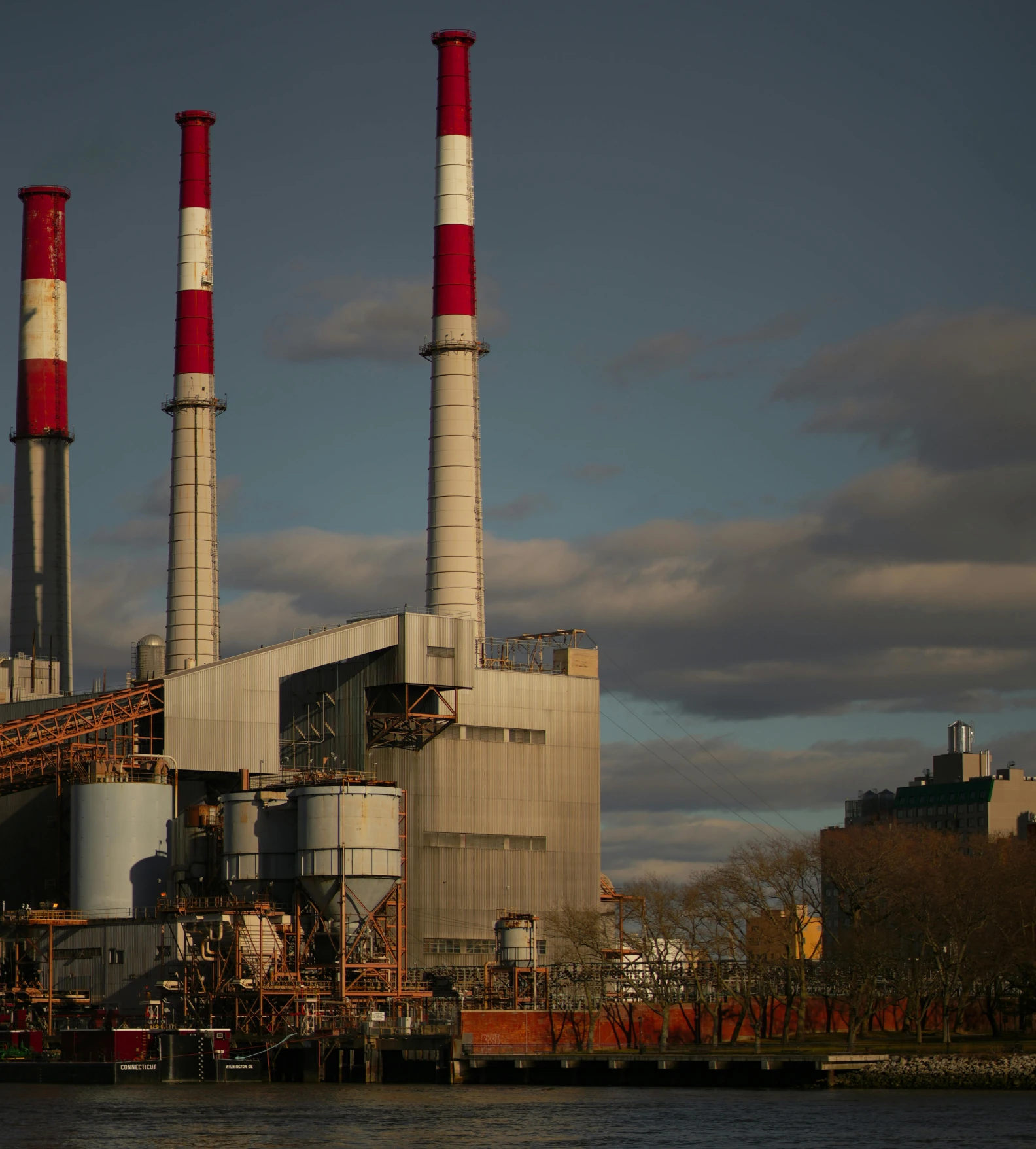 Industrial petroleum facility supporting downstream operations